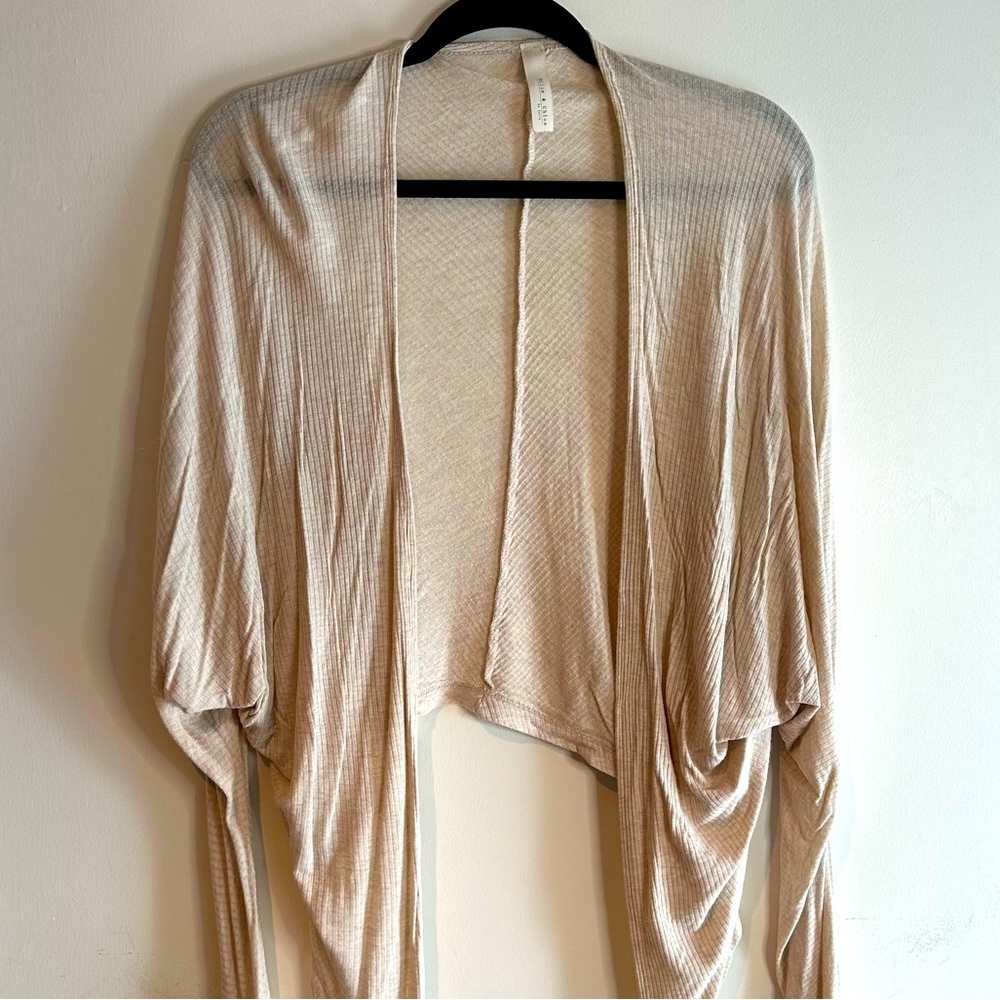 Ollie & Chloe by Jolie Beige Open Shrug